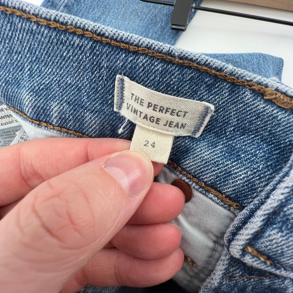 Madewell Women 24 The Perfect Vintage Jean Ainsworth Medium Wash Comfort Stretch - Picture 6 of 8